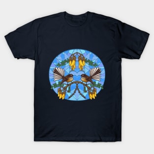 Fantail mosaic mirror T-Shirt